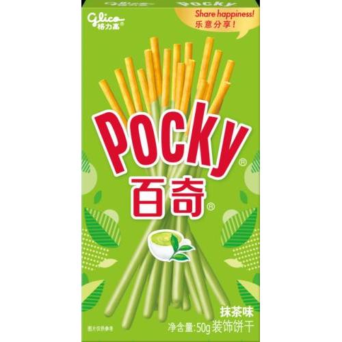 百奇 抹茶味饼干棒 55g