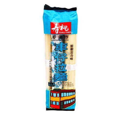 寿桃车仔拉面-鲜虾云吞味 160G