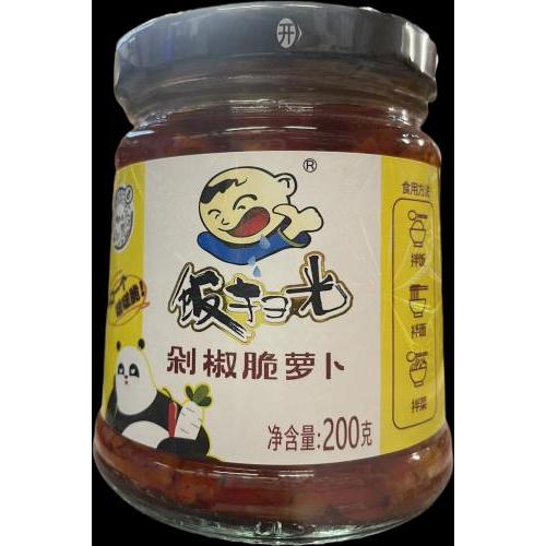 饭扫光 剁椒脆萝卜 200G （16/12/23）