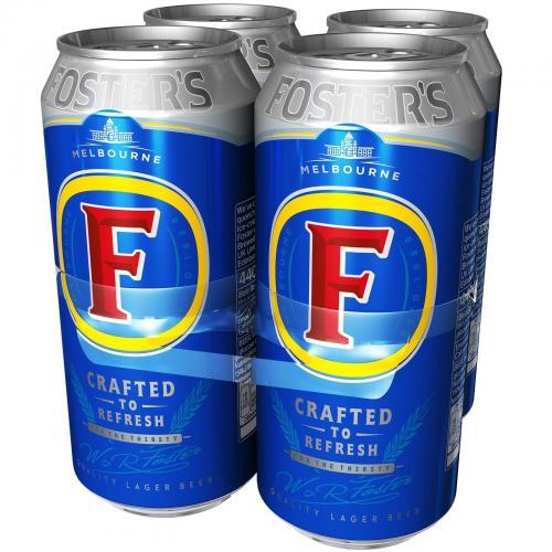 Fosters Lager Beer Cans 4 x 440ml