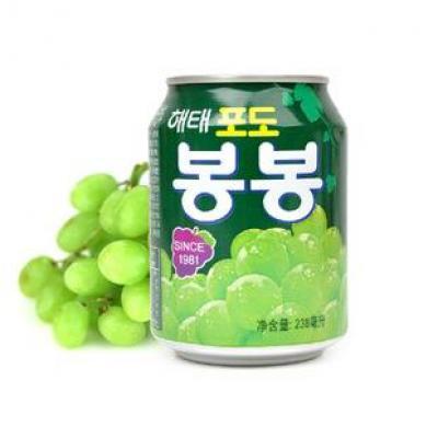 韩国海大 葡萄果肉果粒饮料 238ml