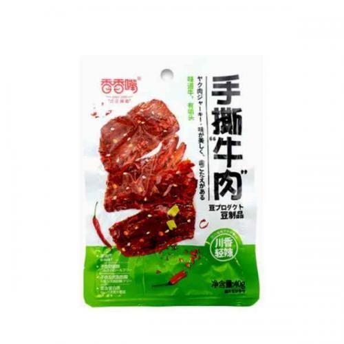 香香嘴 手撕素牛肉 川香轻辣味 40G