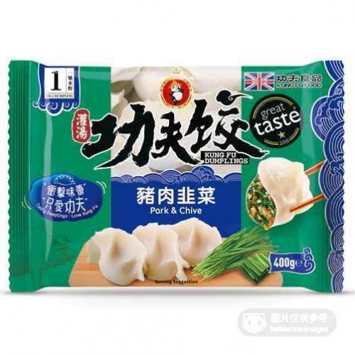 功夫水饺 猪肉韭菜 400g