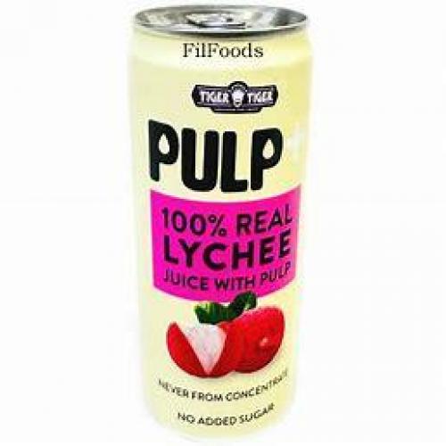 双虎100%荔枝果肉饮料 320ml