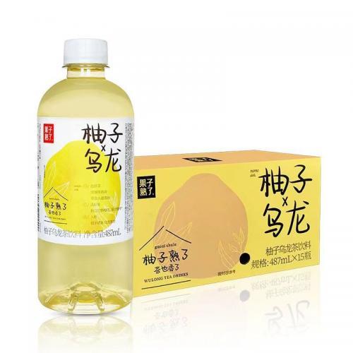 果子熟了 柚子乌龙茶 487ml