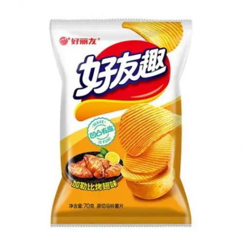 好丽友好友趣 原切馬玲薯片加勒比烤翅味 70g