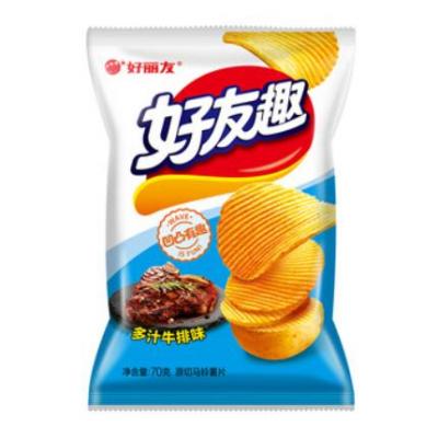 好丽友好友趣 原切馬玲薯片多汁牛排味 70g