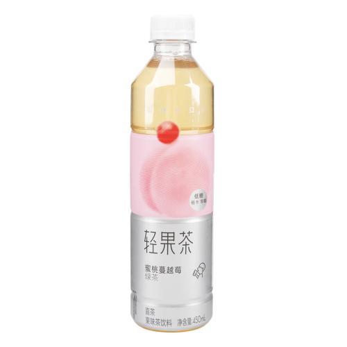 喜茶⻘果茶-蜜桃蔓越莓 450ml