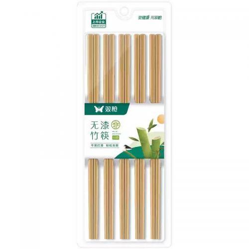 双枪碳化竹筷子 10双