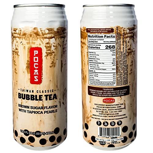 POCAS 珍珠奶茶 - 黑糖口味 490毫升