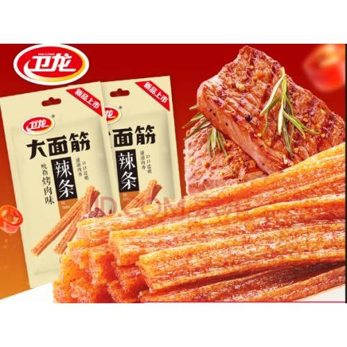 大面筋 烤肉味辣条 106g
