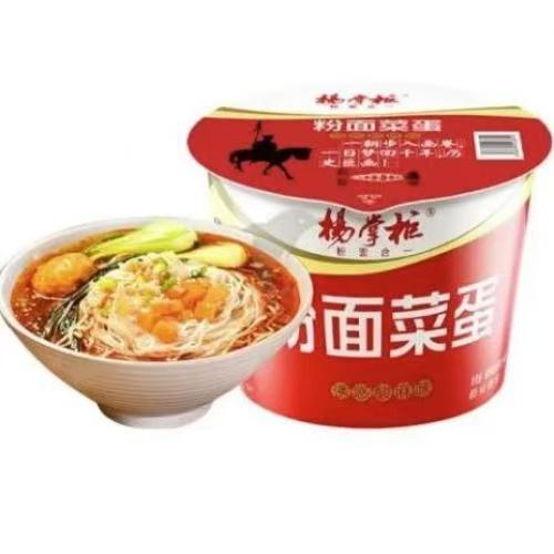杨掌柜粉⾯菜蛋（桶） 诱惑酸 ⿇味 185G