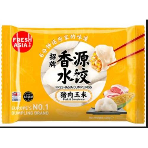 香源猪肉玉米水饺 400g