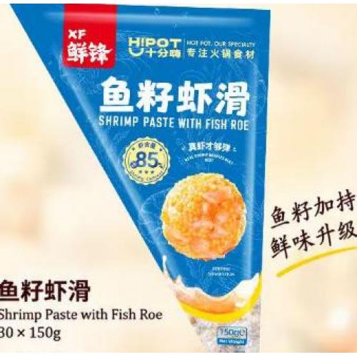 鲜锋鱼籽青虾滑 150g