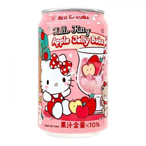 紅櫻花 - Hello Kitty 蘋果蘆薈爆珠飲料 310ml
