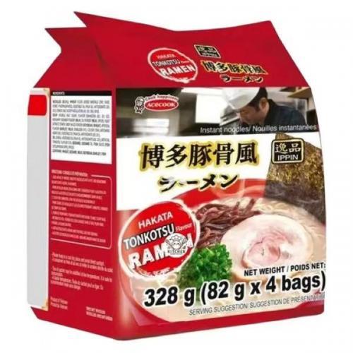 ACECOOK HAKATA TONKOTSU RAMEN, PACK OF 4